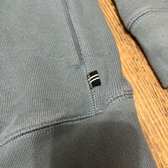 Nautica Long Sleeve 1/4 Quarter Zip Sweater Mens Size Medium Muted Blue - Picture 5 of 7